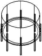 An anchorage structure for steel pipe pile bottom in bare rock geological force