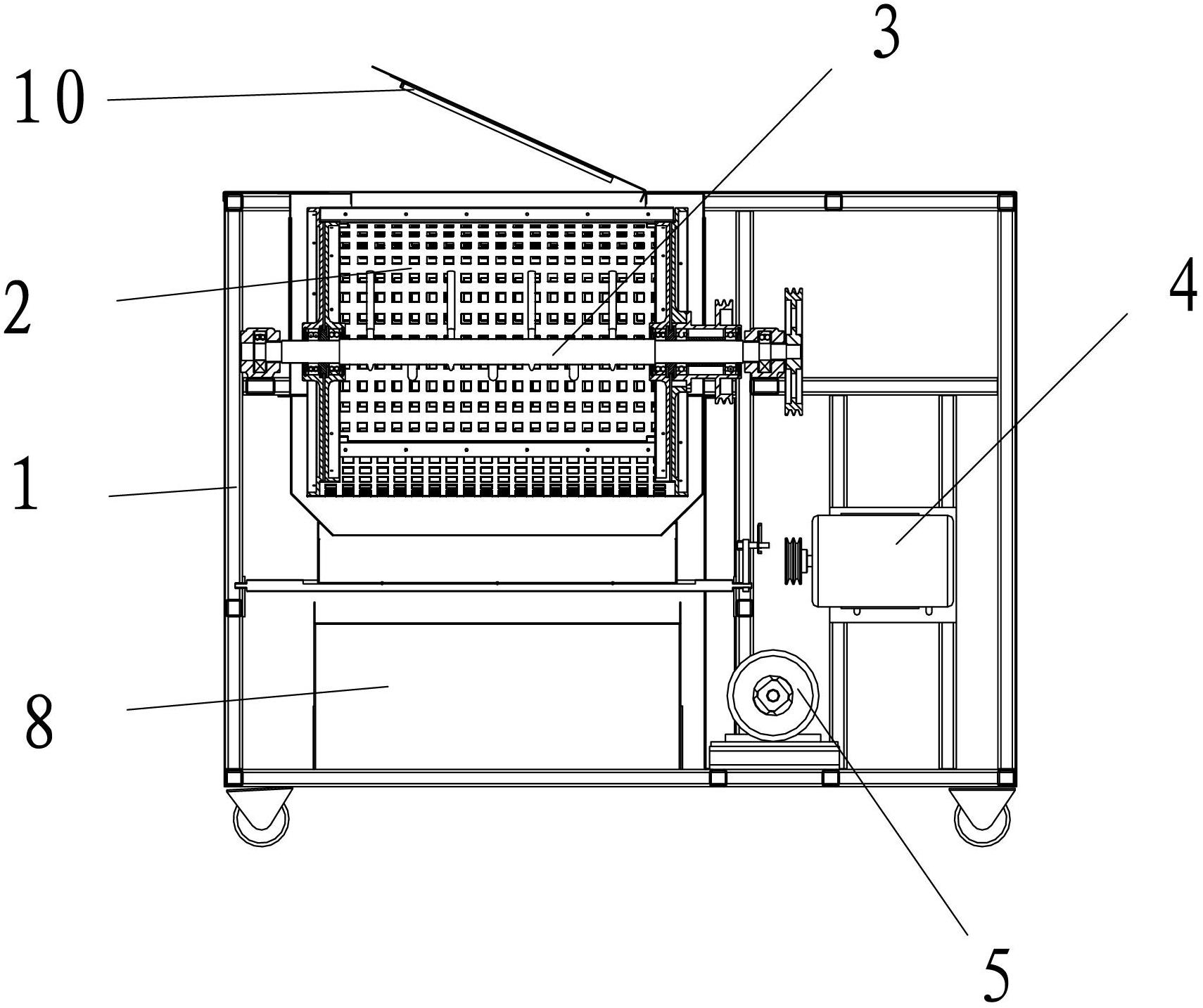 Mobile waste cigarette treating machine