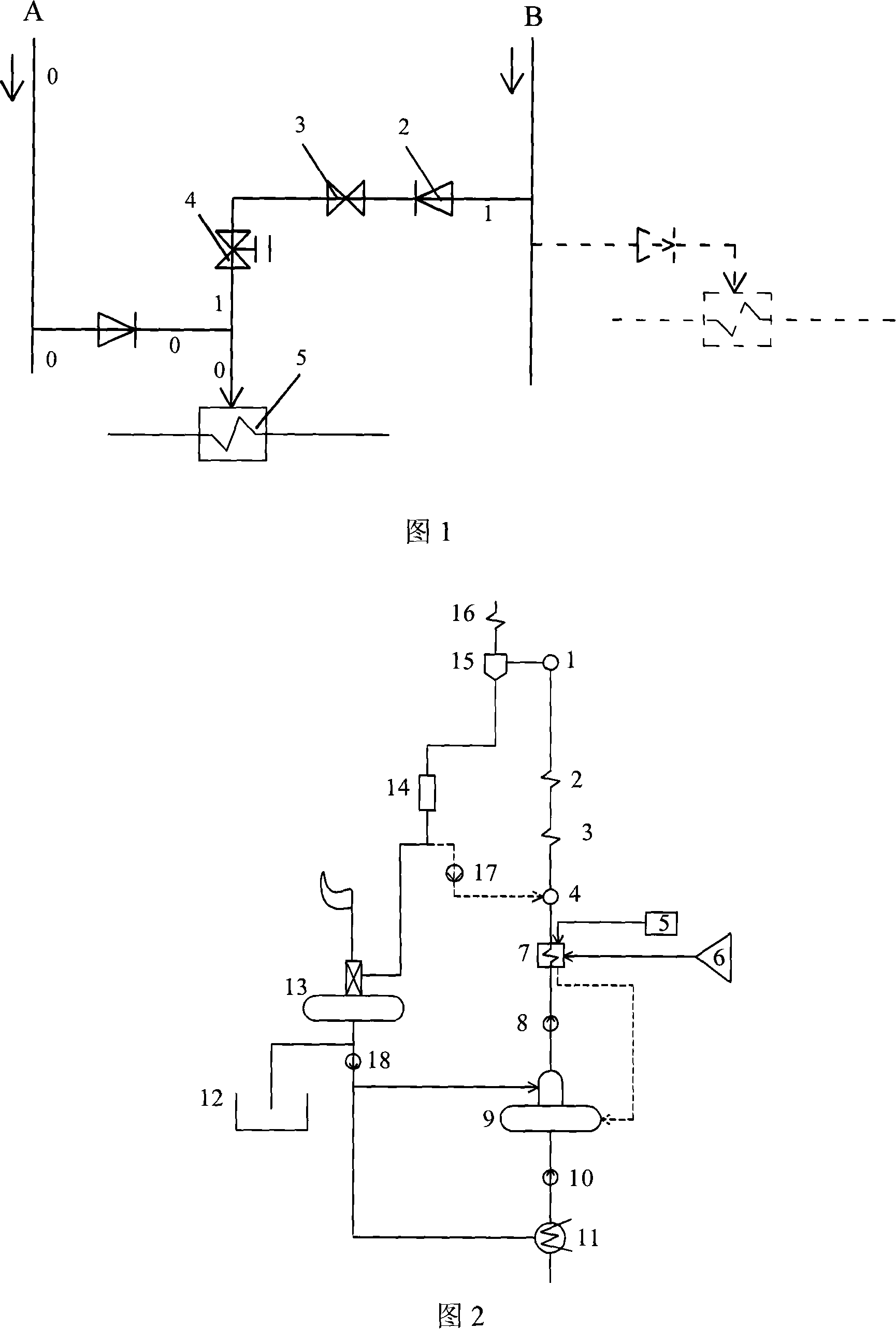 Start-up method with circulating-stove-water pump monotube boiler near steam heating boilers