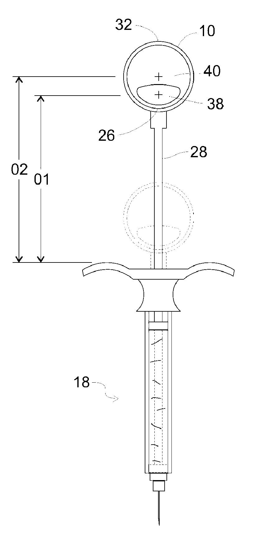 Thumb ring insert for a syringe