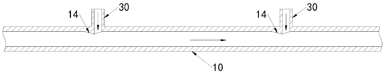 Chemical spraying device for sewage treatment