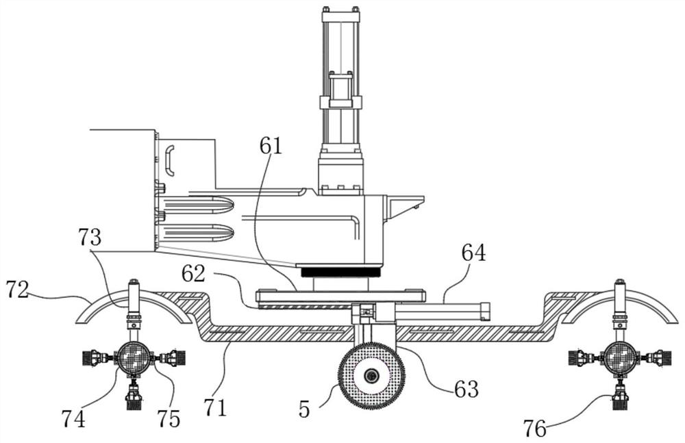 A fast fixing and cutting device of large diameter pipe wrench