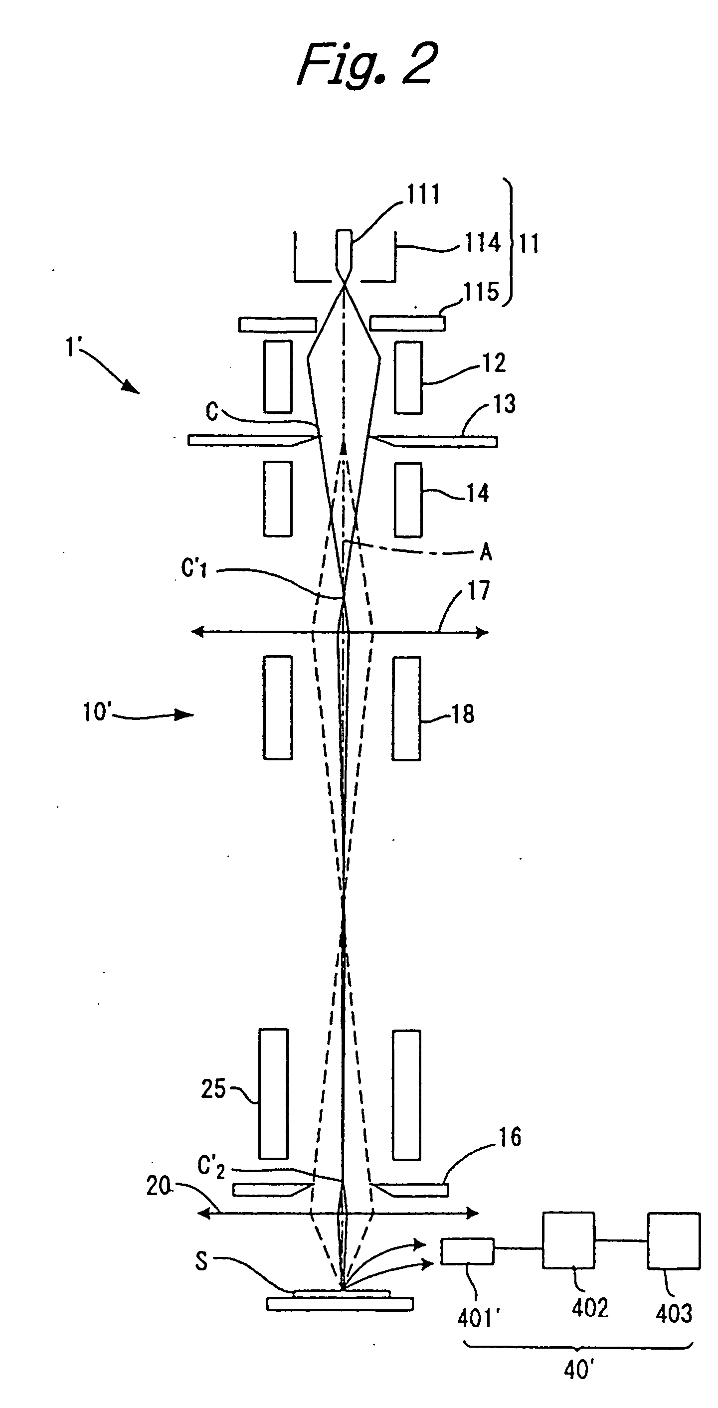 Electron beam system and method of manufacturing devices using the system