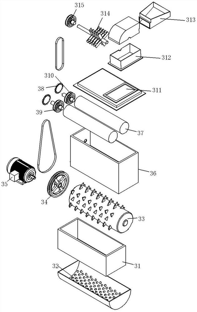 Device for destroying unqualified seeds in modern agriculture