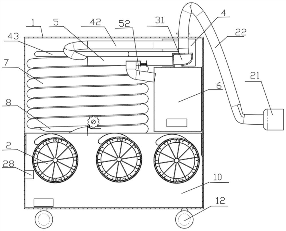 Preliminary drying machine for pepper harvesting