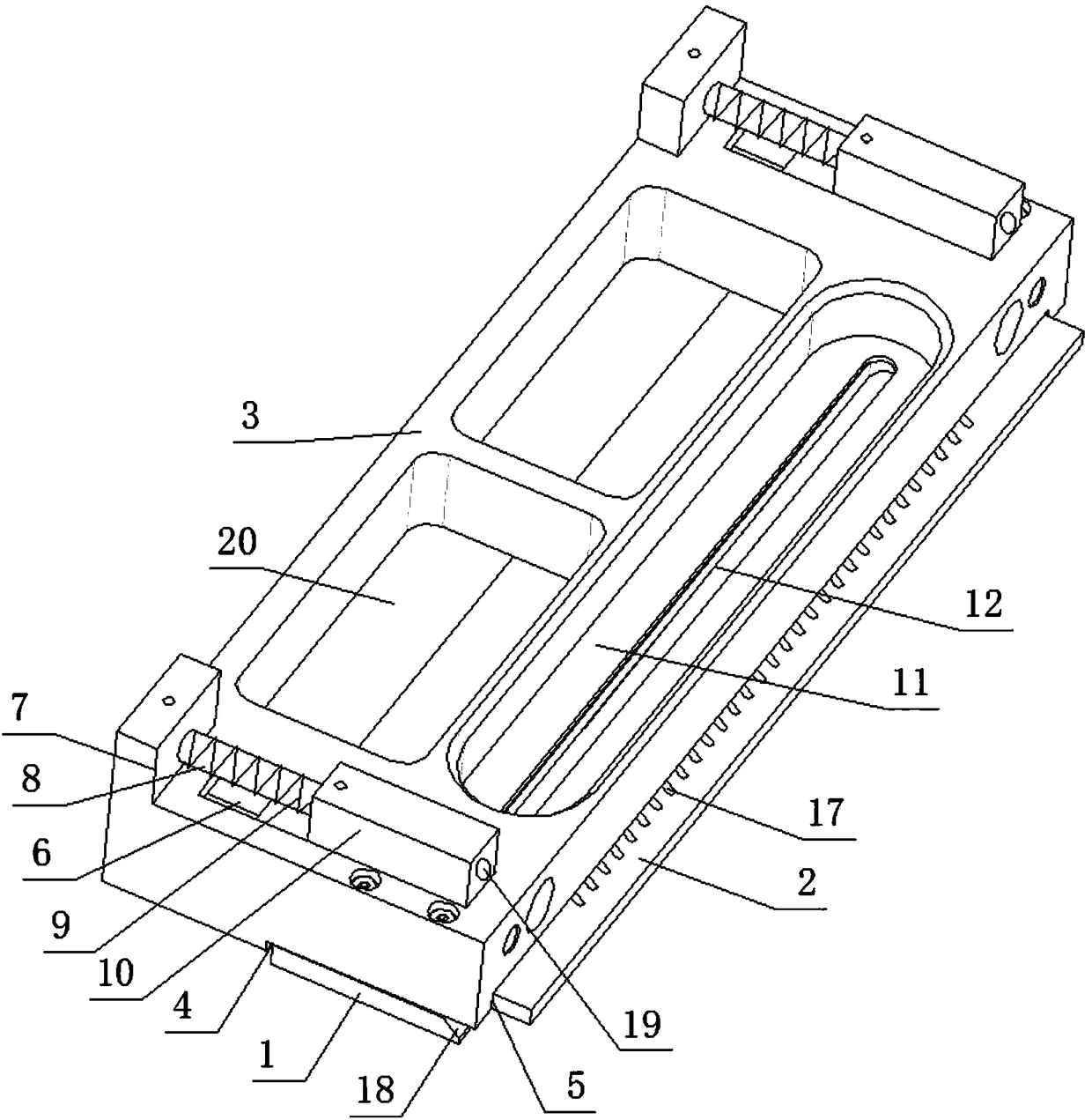 Powder sieving device of 3D printing device