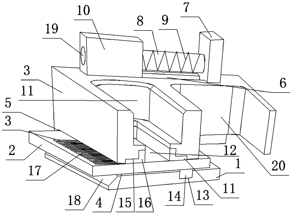 Powder sieving device of 3D printing device