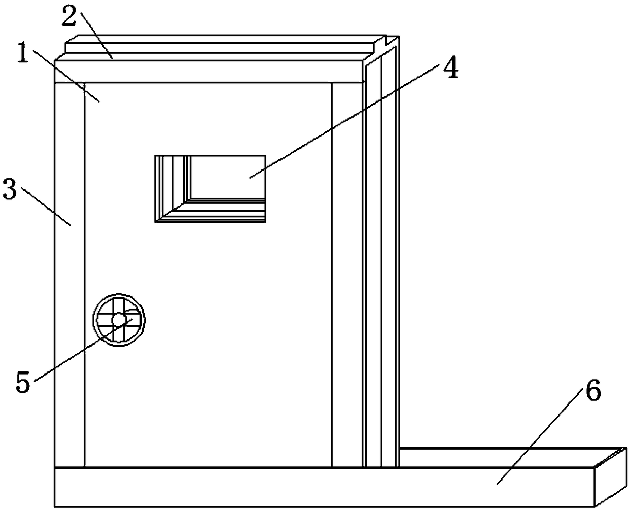 Fireproof door with good heat insulation performance