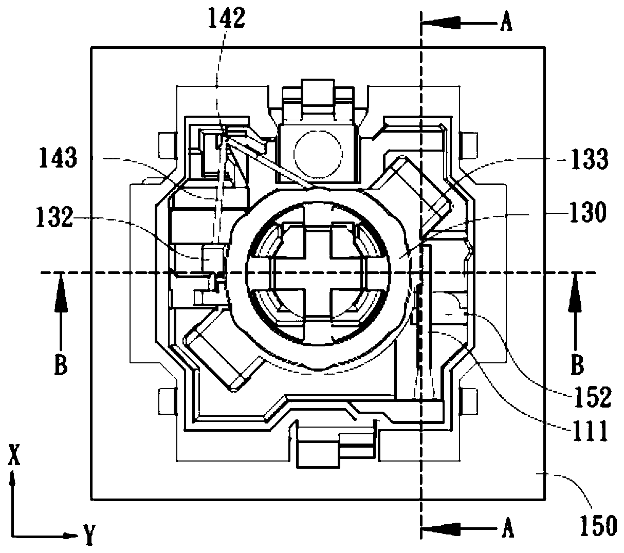 Optical switch button