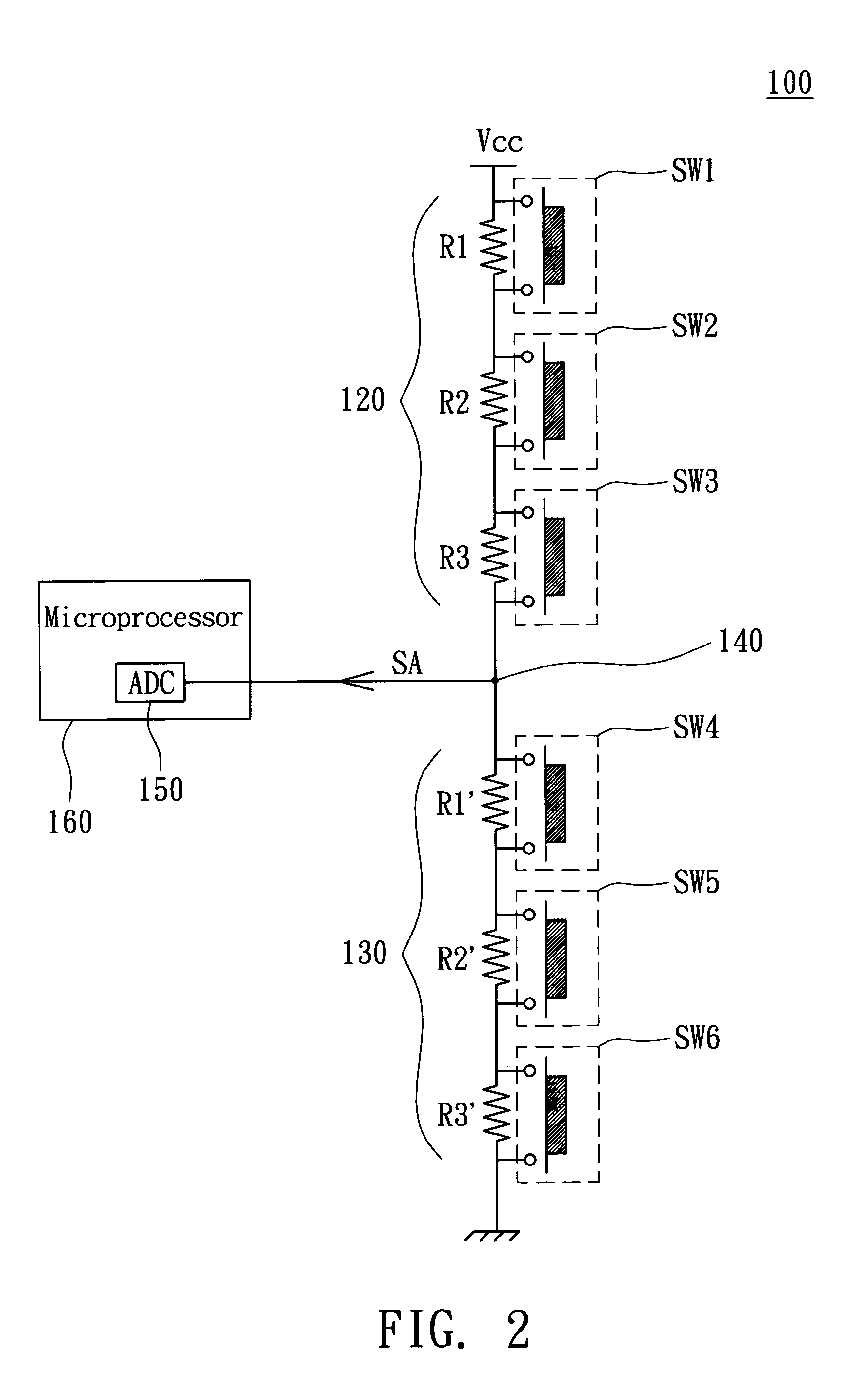 Electronic device with multiple buttons