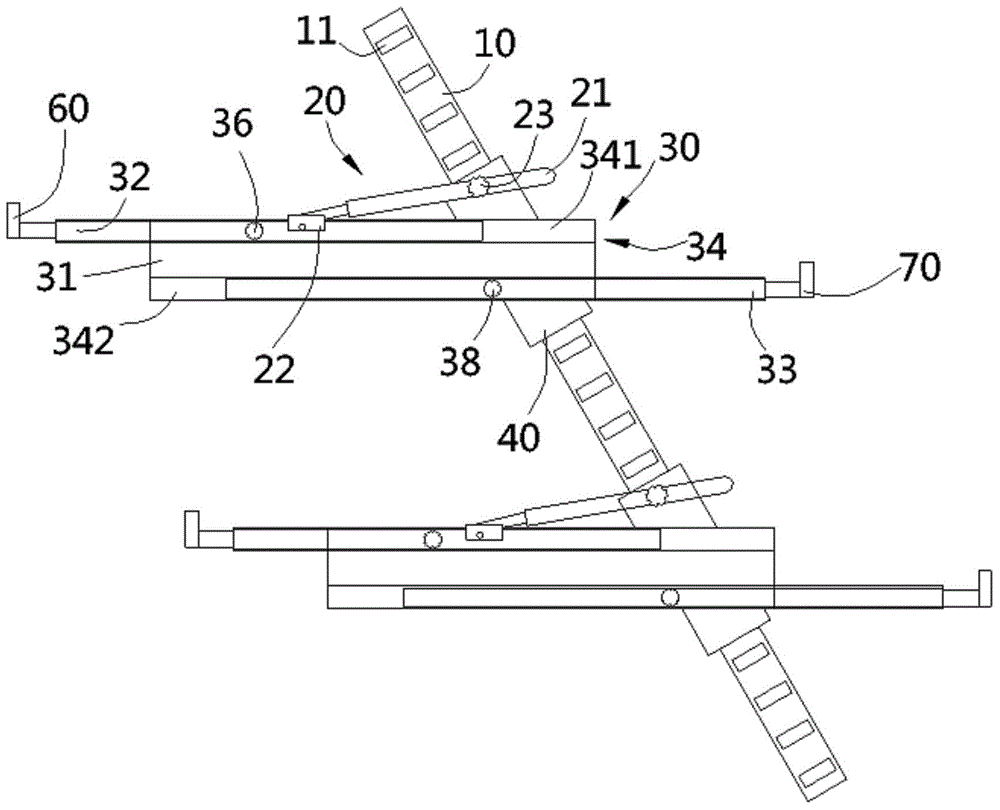 Adjustable shoe material rack