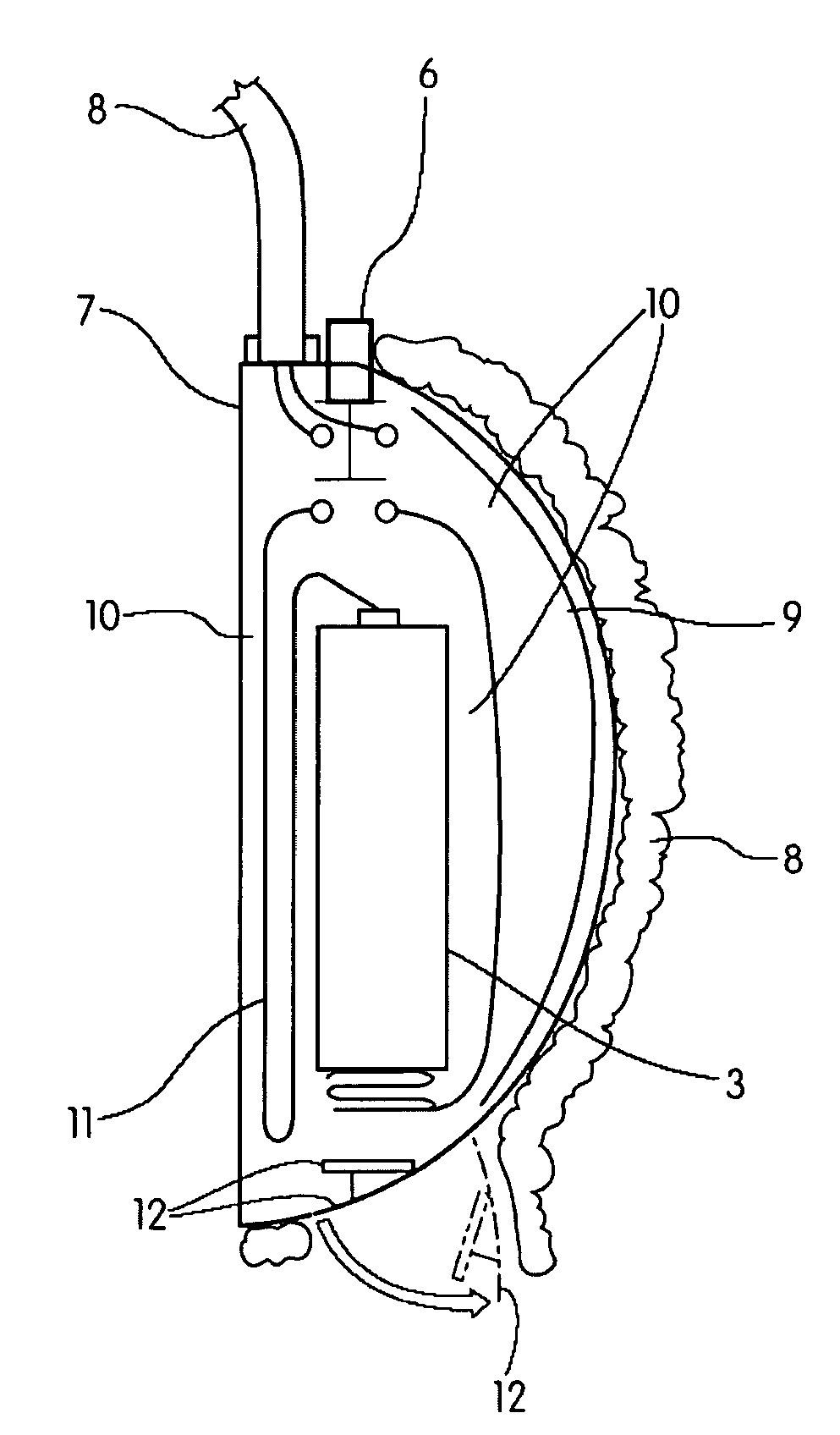 Heated Earmuff With Improved Frame and Heating Element