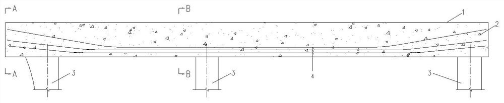 Thin-wall open steel box-prestressed reinforced concrete combined cover beam and construction method