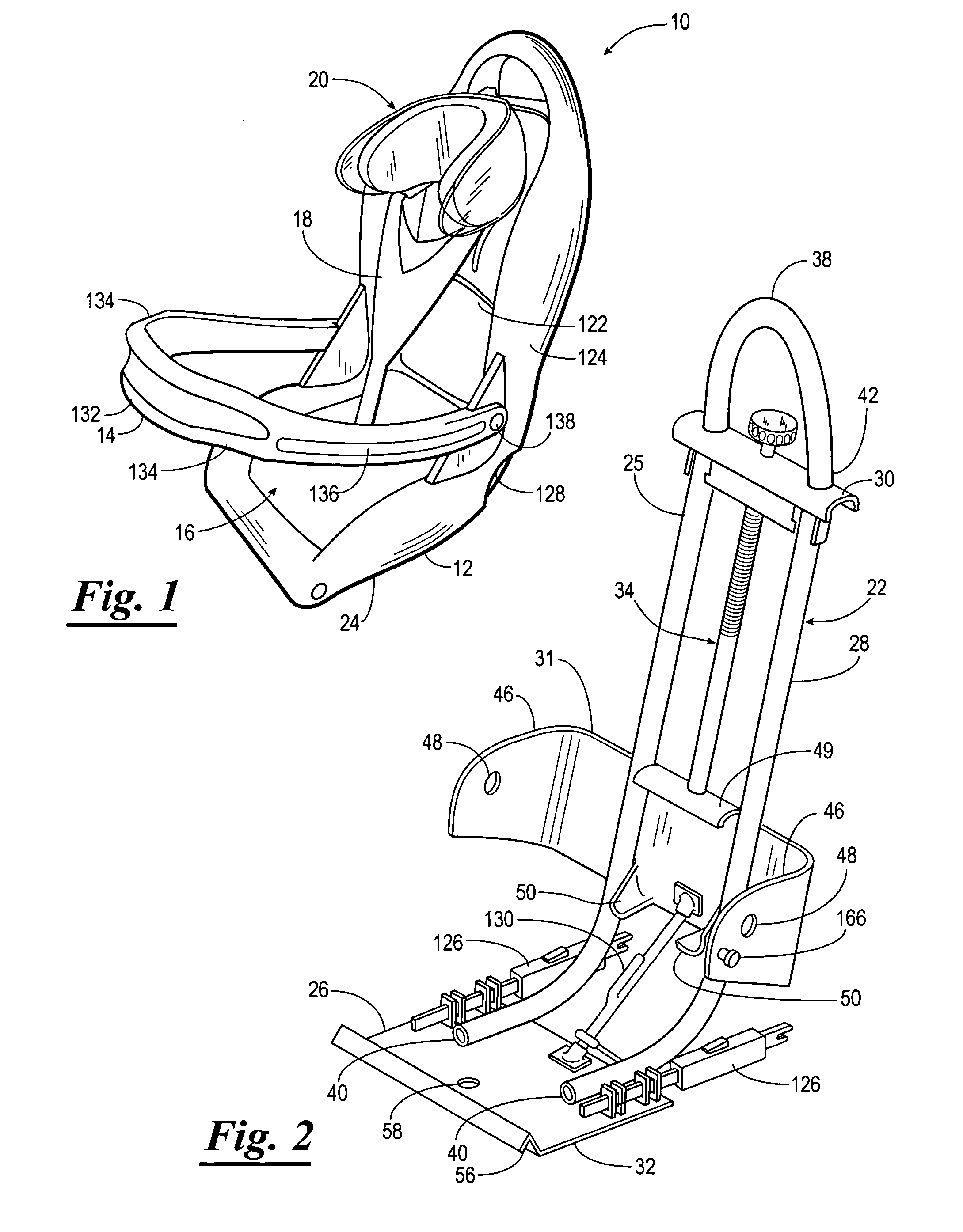 Child restraint apparatus for a vehicle