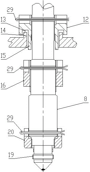 Three sets of elastic self-sealing safety valves