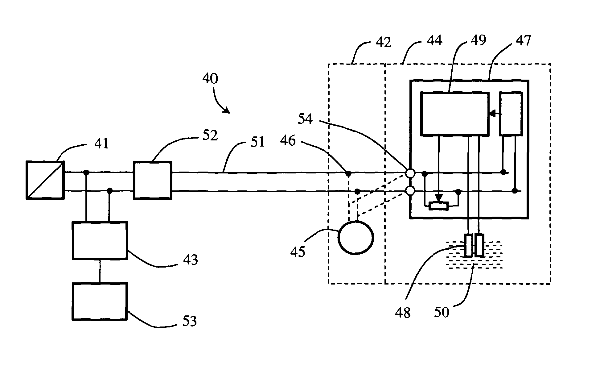 IEC 61158-2 electrical circuit with water detection means comprising a physical layer attribute modifier