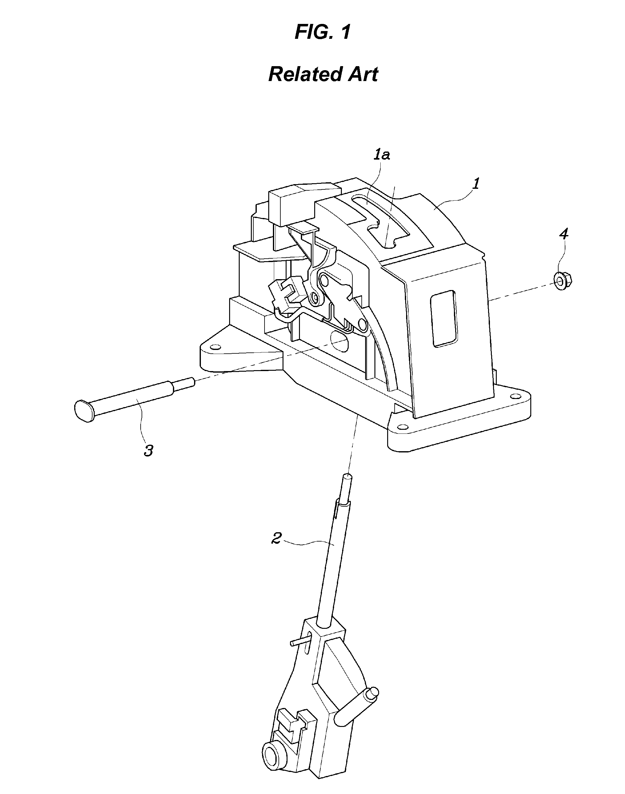 Shift lever assembly for automatic transmission vehicle and assembling method thereof