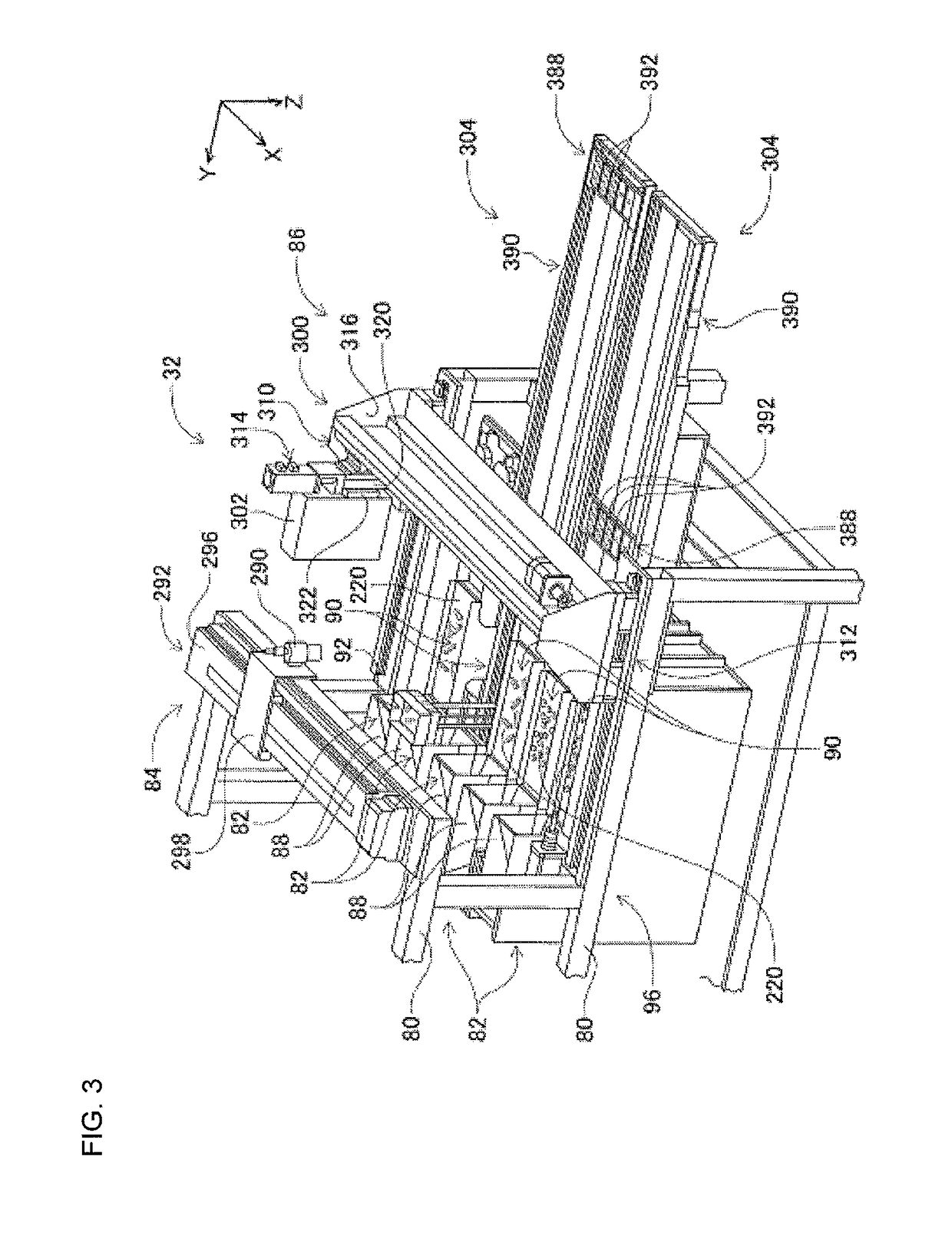 Mounting work machine