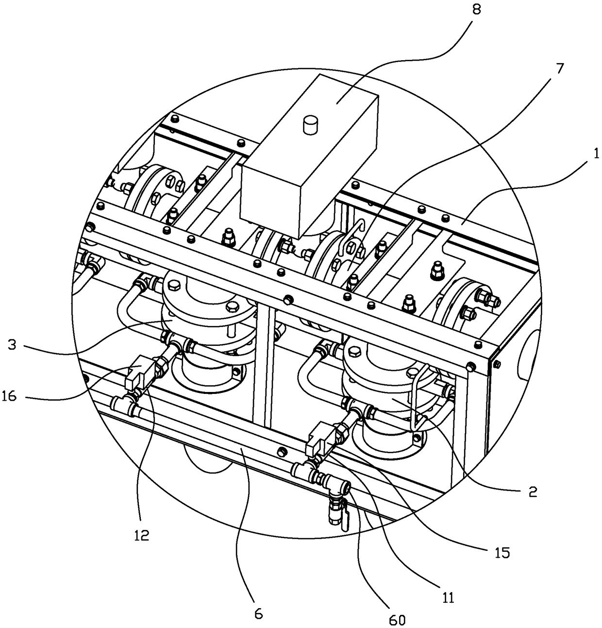 Asphalt foaming device and method