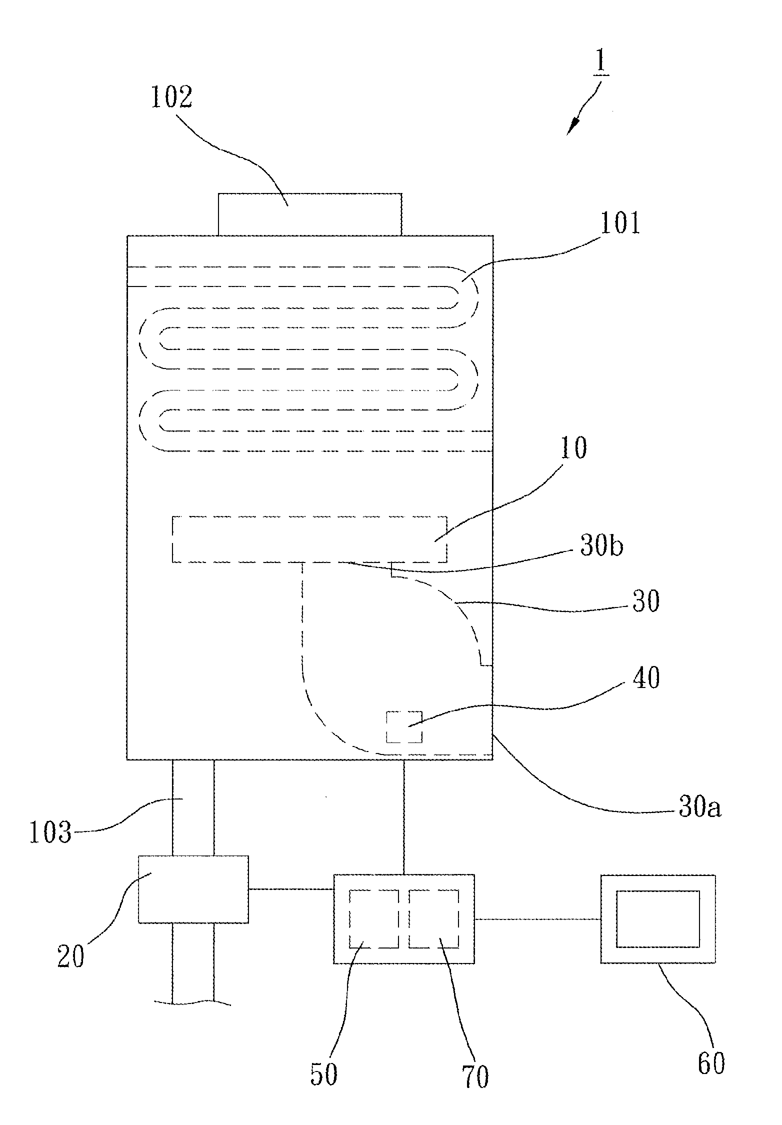 Method of detecting safety of water heater