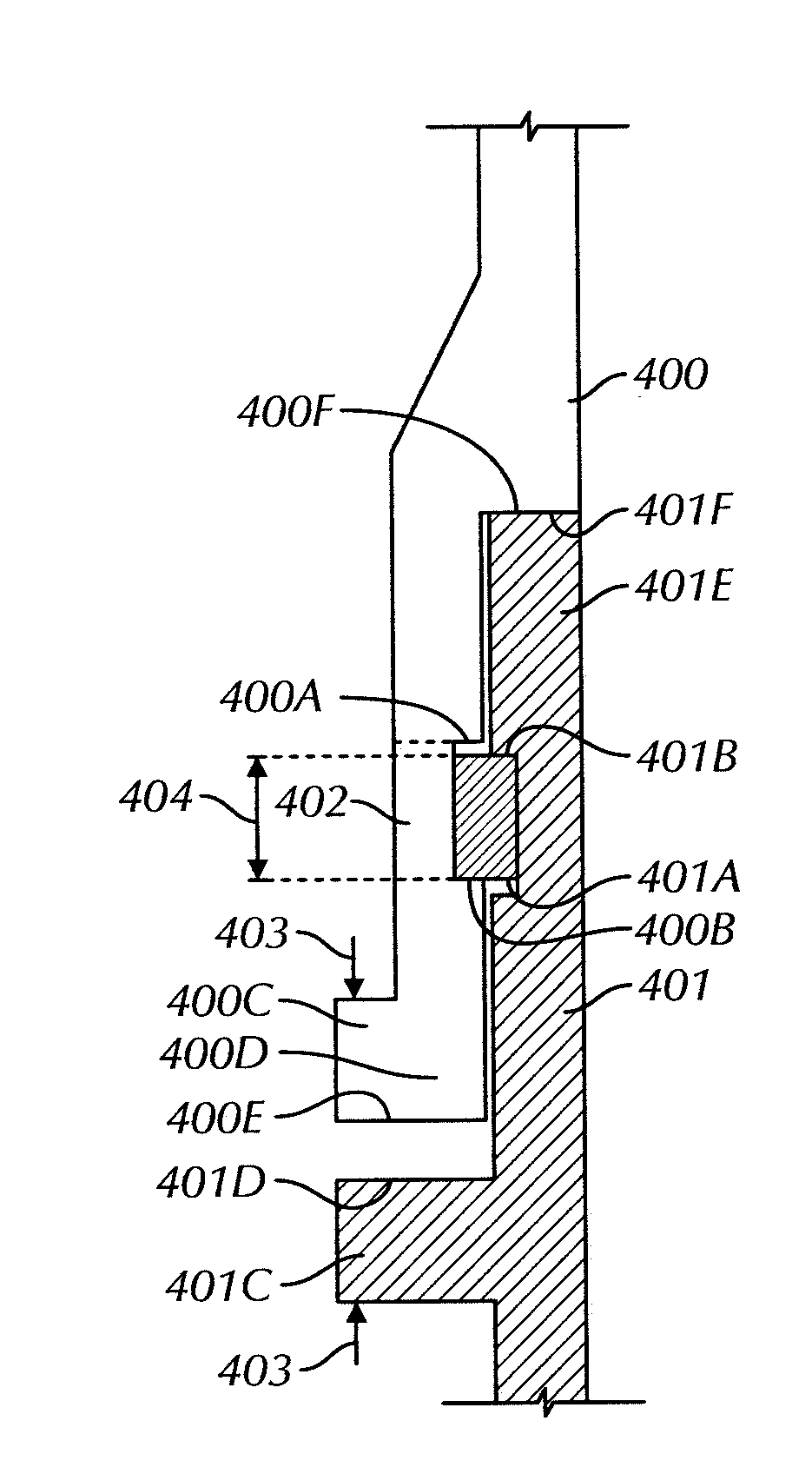 Marine drilling riser connector with removable shear elements