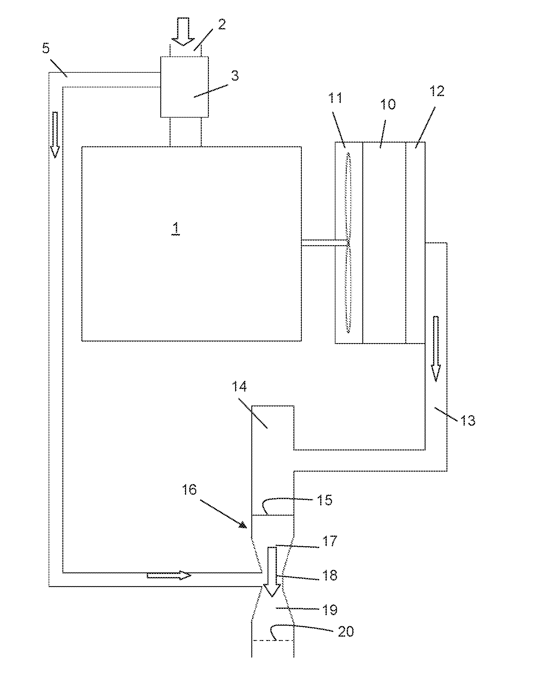 Engine Air Pre Cleaner Evacuation System for Work Machine