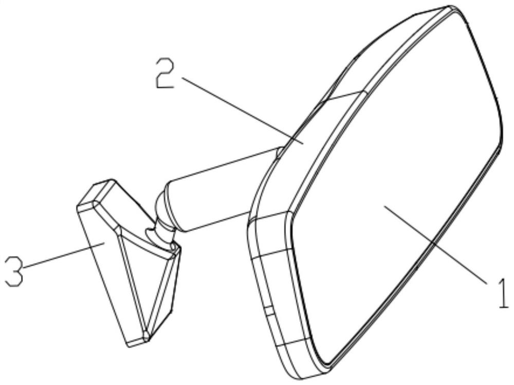 Full-automatic anti-glare interior rearview mirror based on wedge-shaped lens