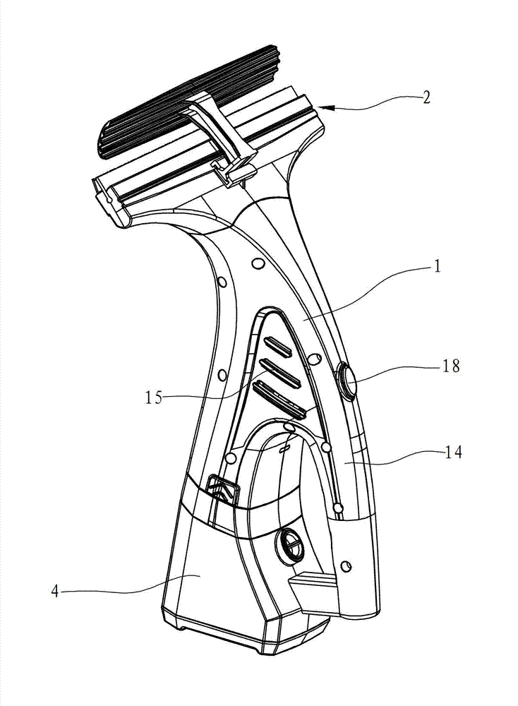 Water-sucking type cleaner with water spraying function