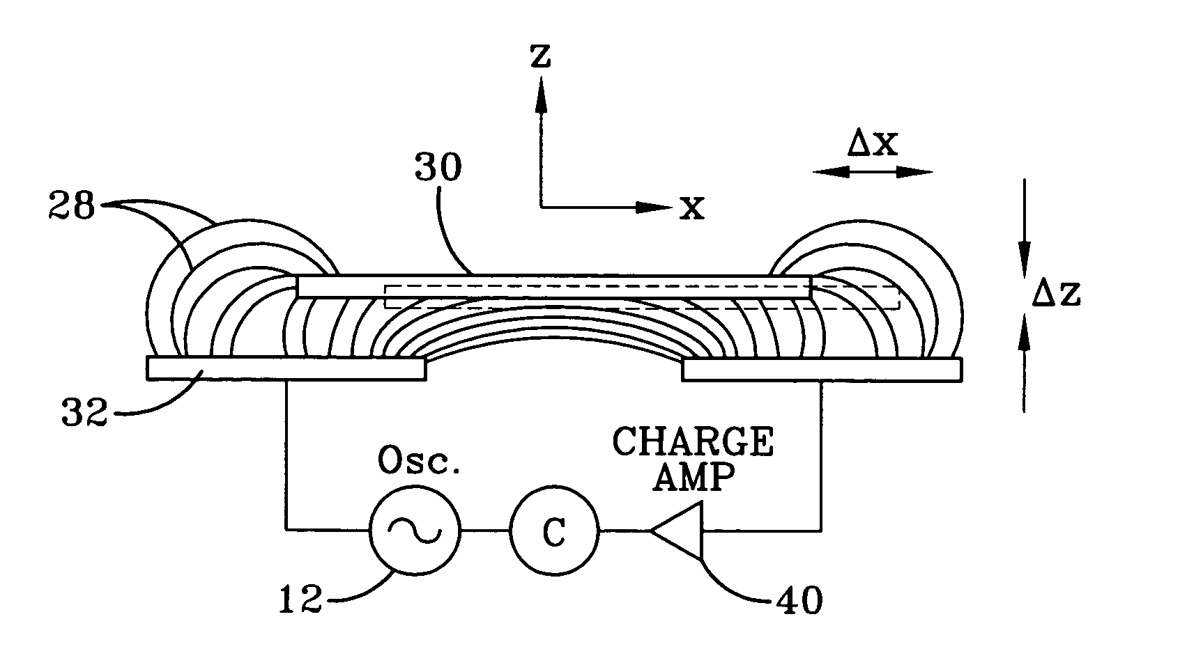 Three dimensional stress vector sensor array and method therefor