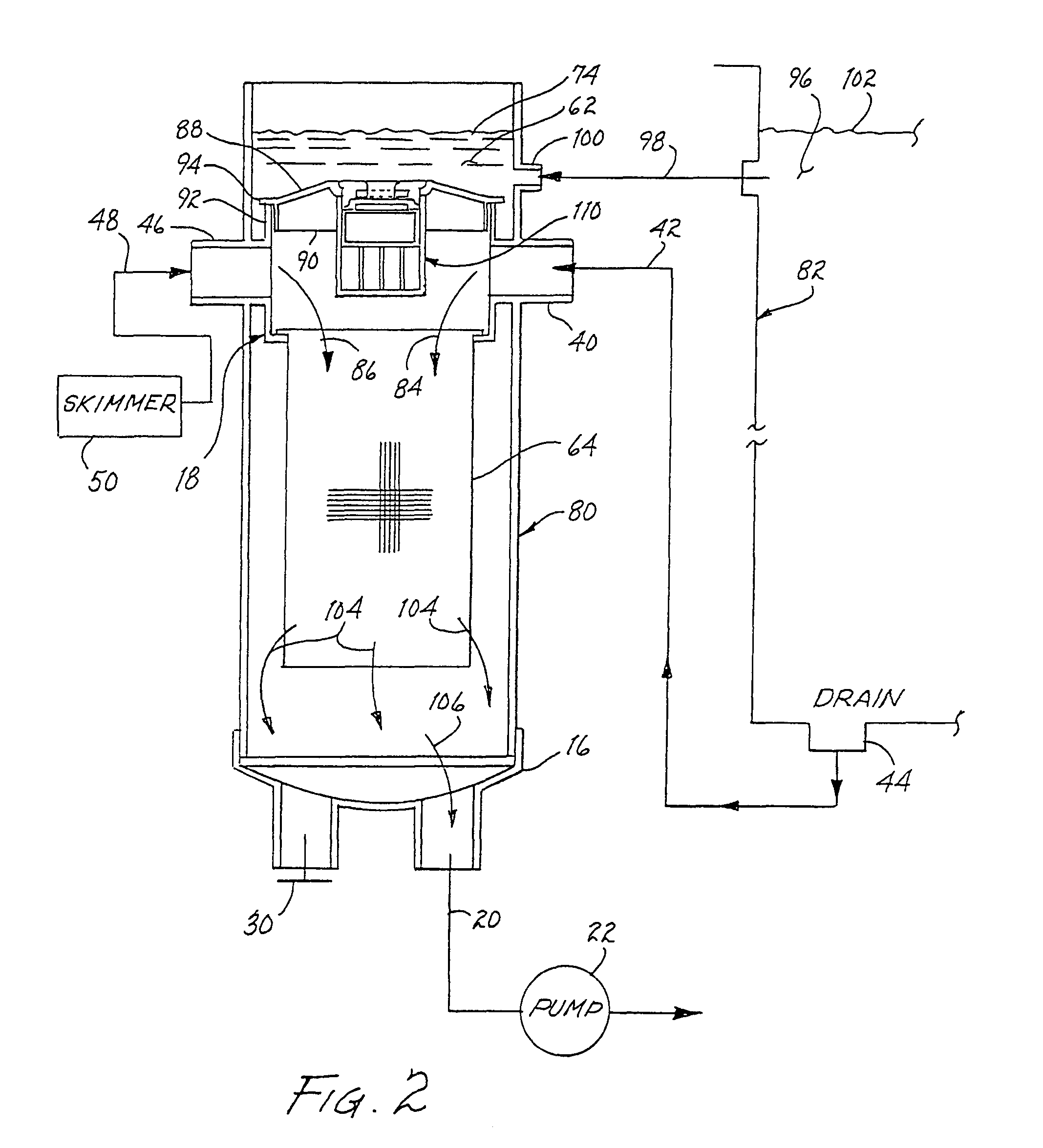 Method for relieving suction force in a pool drain