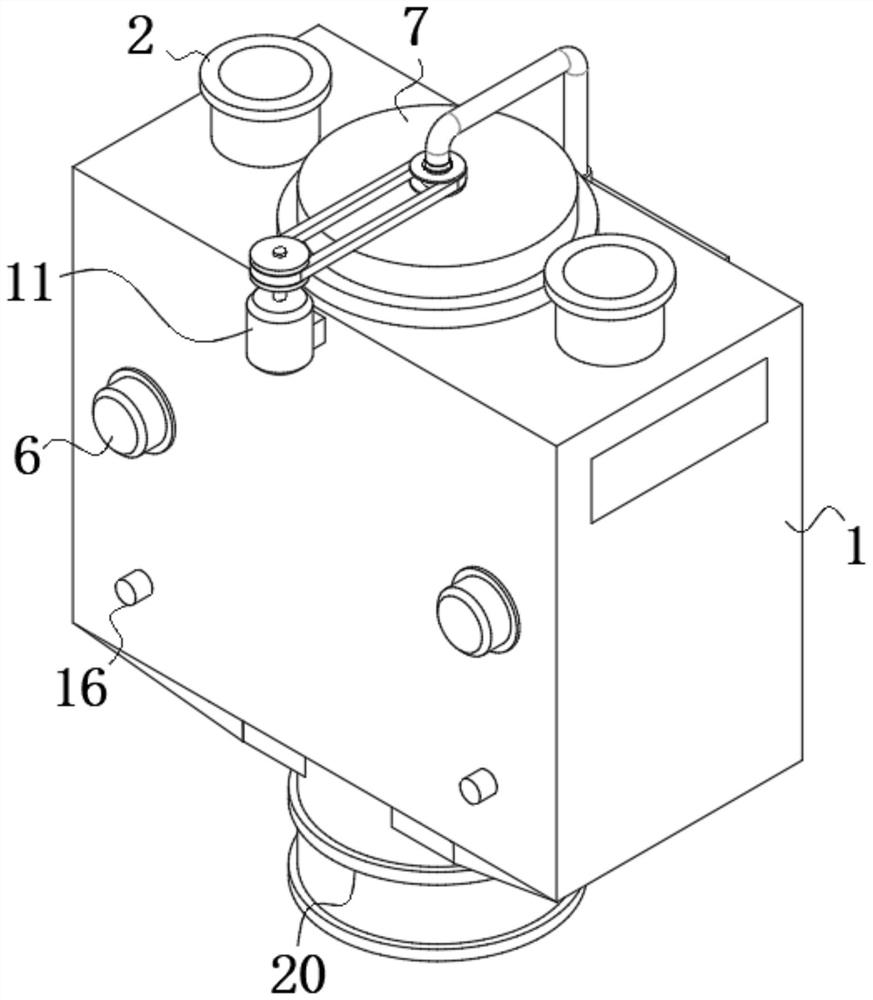 Seed material drying device with circulating mechanism