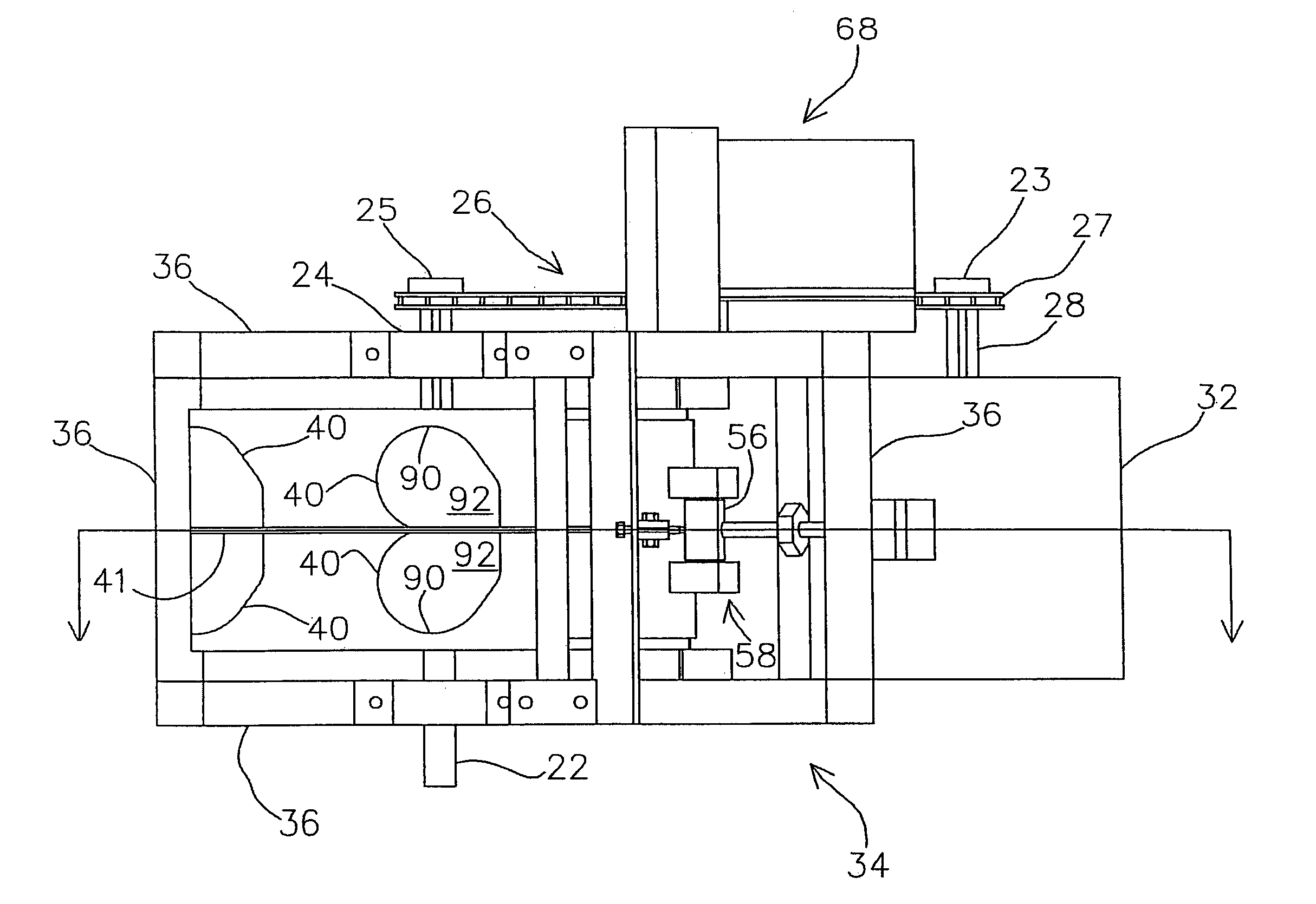 Poultry breast portion sizing apparatus