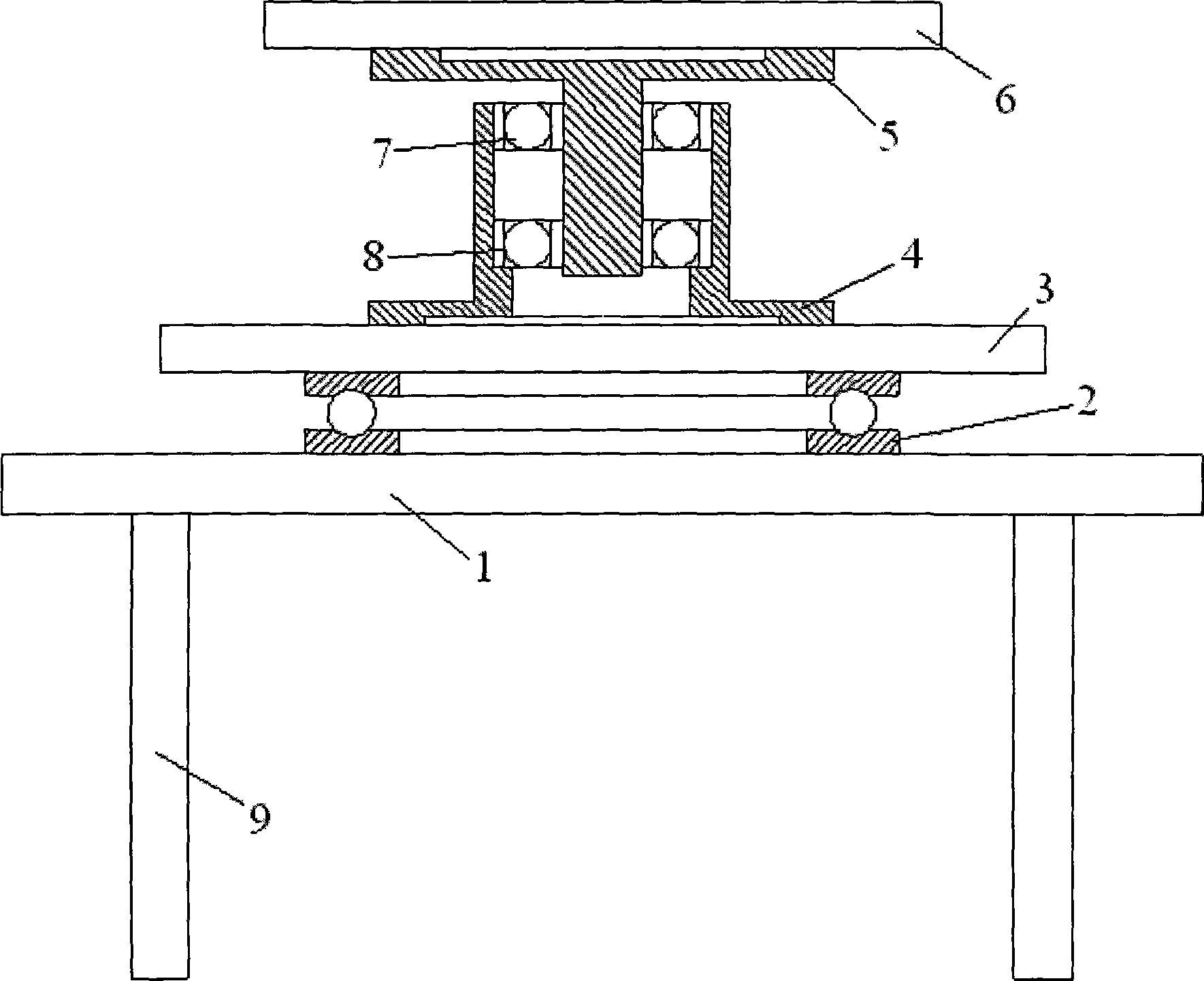 Double-layer rotating dining table