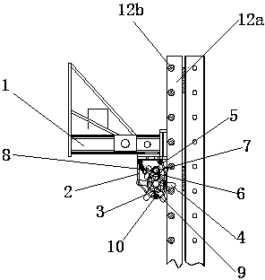 Ratchet type anti-falling device