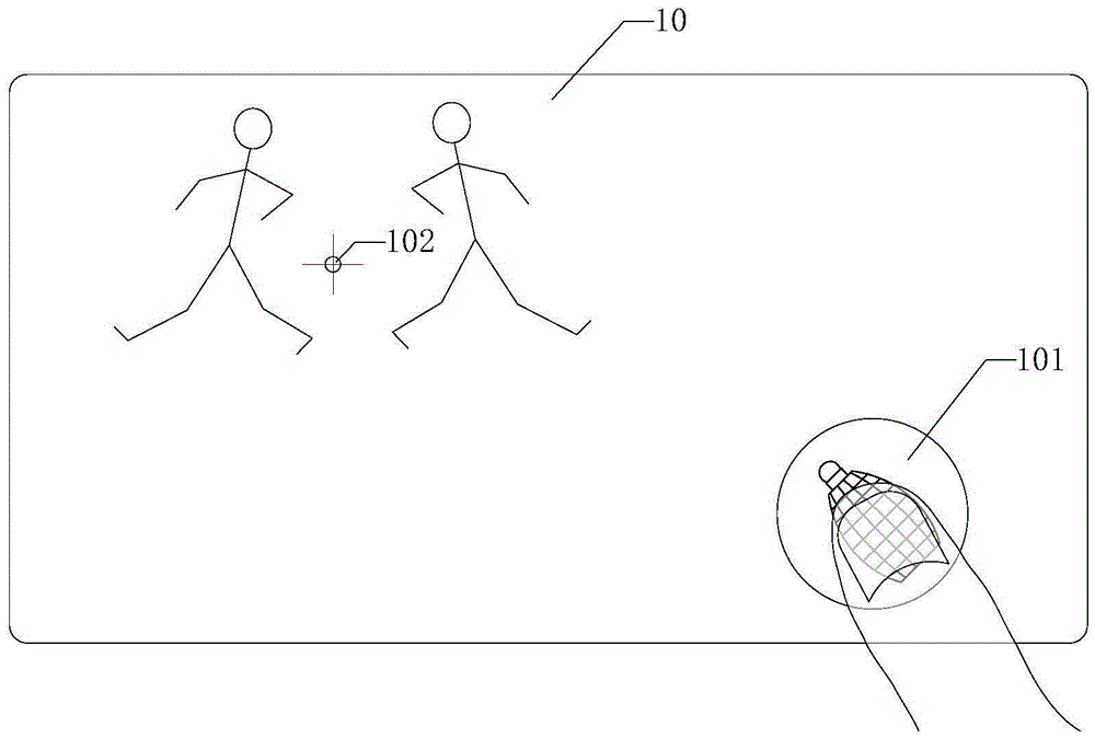 Virtual object throwing control method and device