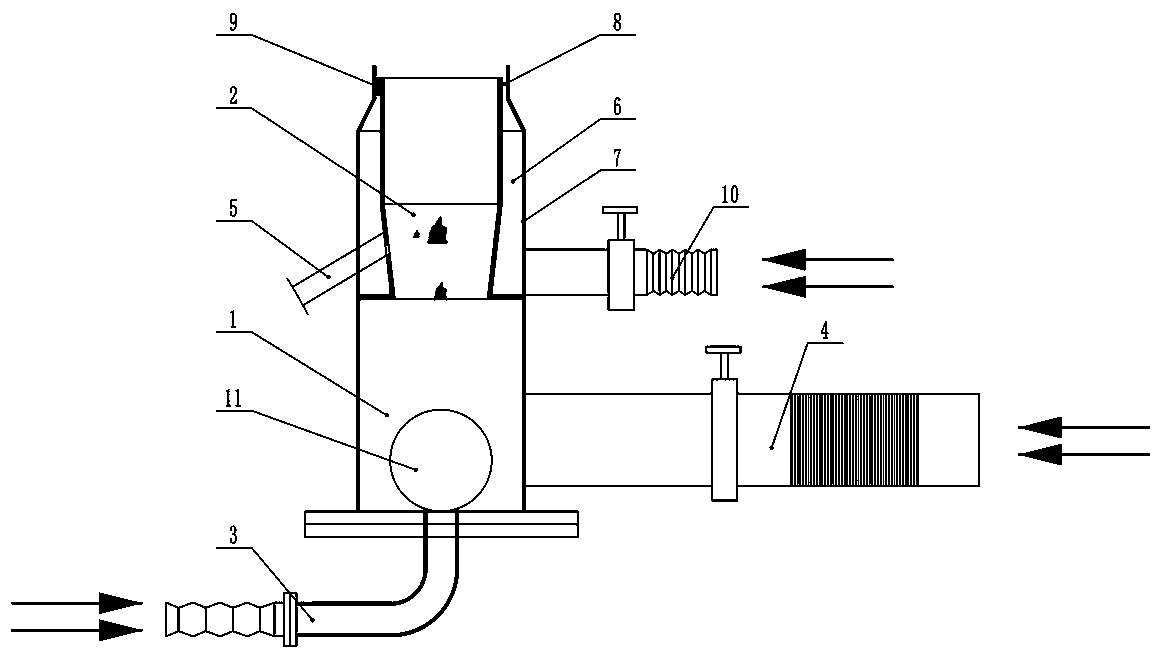 Energy-saving anti-condensation furnace natural gas burner