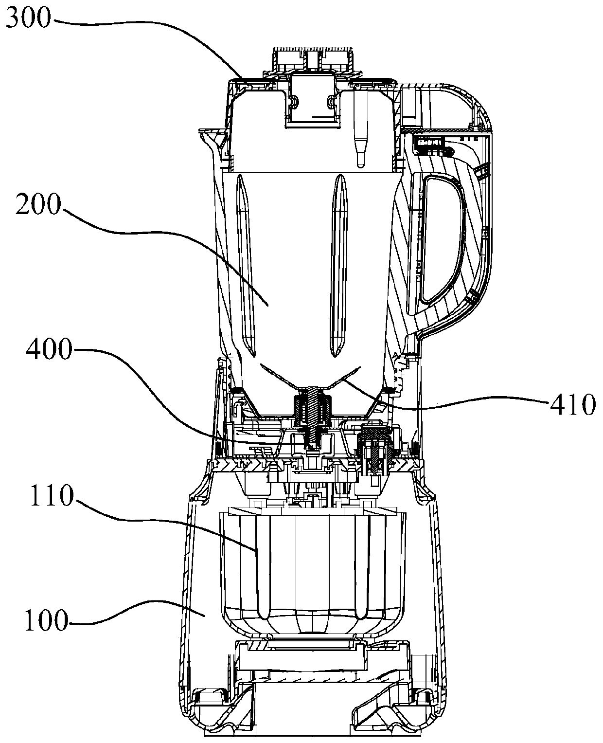 Food processor with good denoising effect