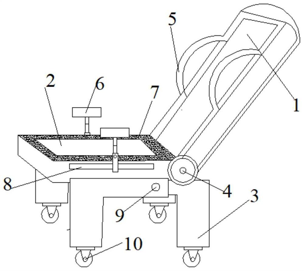 Portable nursing bed convenient in cleaning