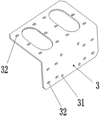 Middle shaft vehicle transporter chassis split connecting device