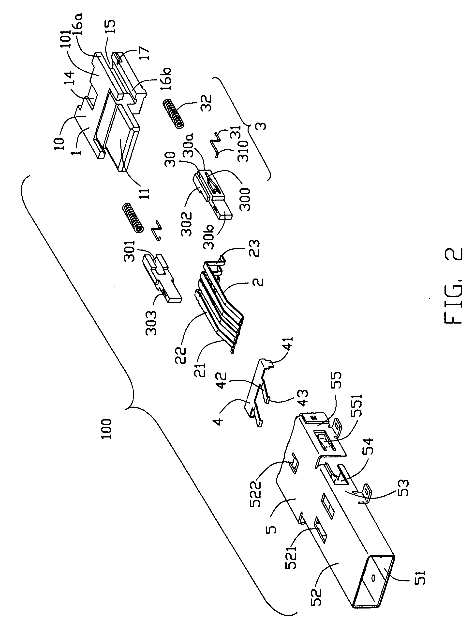 Electrical connector with locking/unlocking means