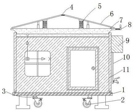 Energy-saving and environment-friendly portable house