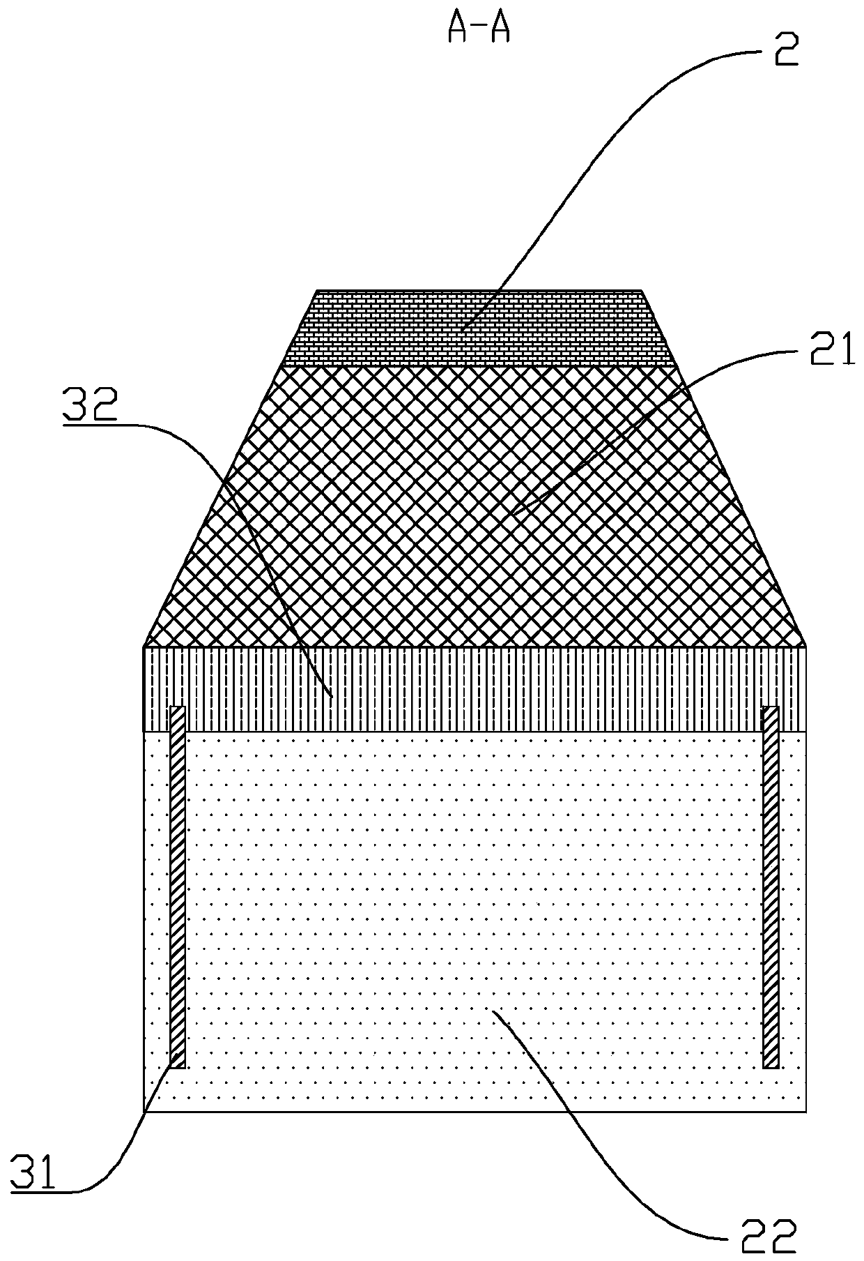 Road structure for preventing highway bump at bridge-head in soft soil area and method of road structure