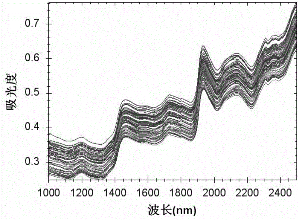 Folium apocyni veneti total flavonoid near infrared super rapid detection method