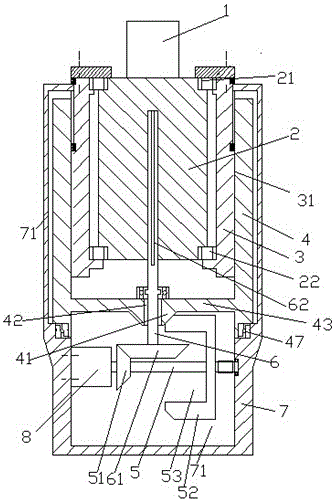 A worm processing mechanism capable of automatic upper and lower limit