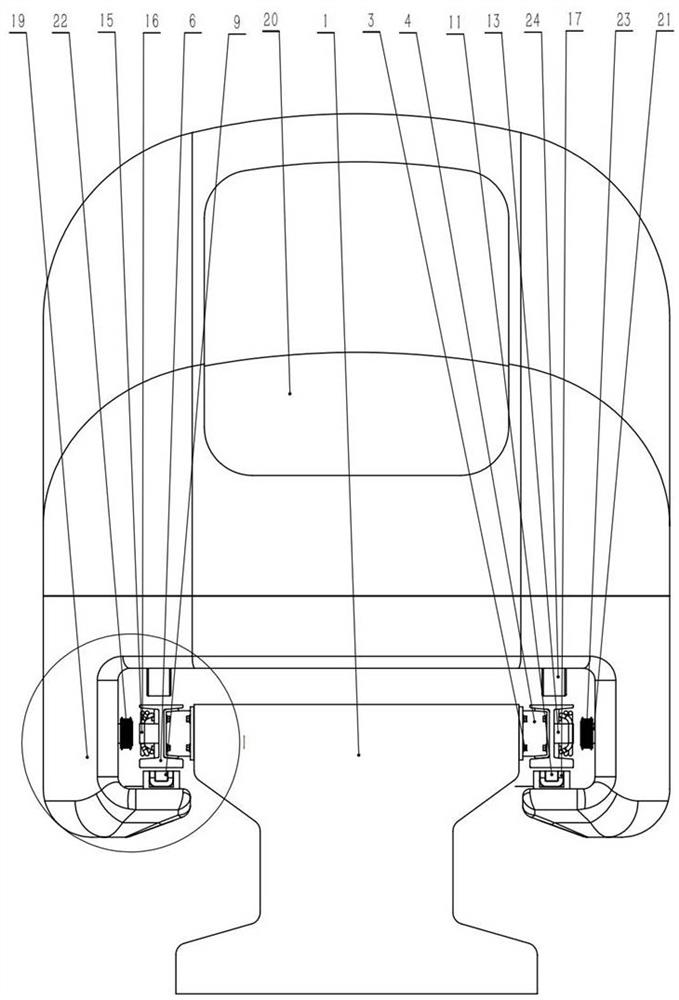 Electromagnetic levitation train track system