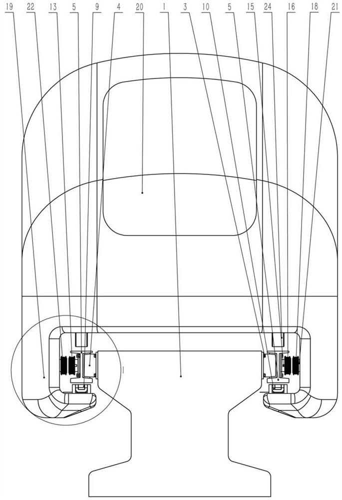 Electromagnetic levitation train track system