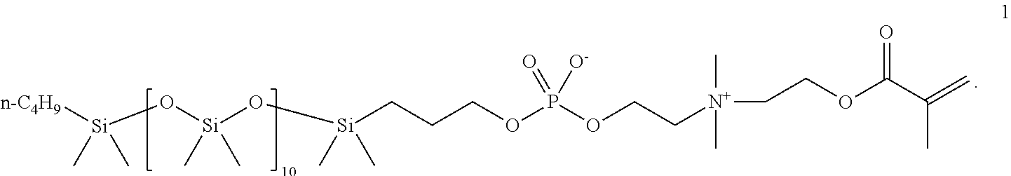 Phosphorylcholine-based amphiphilic silicones for medical applications