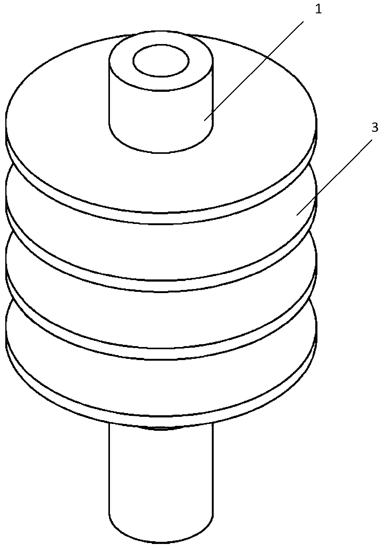 Single-recoil arc extinguishing device and method