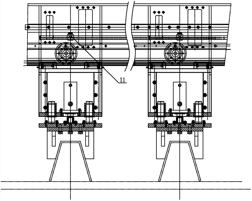 Compaction positioning mechanism for bridge U rib assembly machine