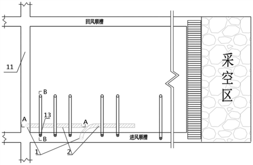 A kind of gas extraction method of plugging and concentration